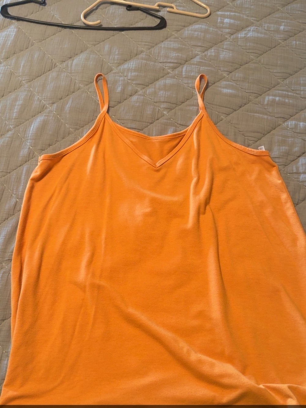 Women's Mustard Yellow V-Neck Tank Top - Brand Unknown